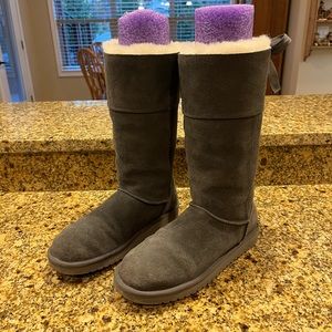 Koolaburra by UGG Gray Tall Bow Boots Women’s 9